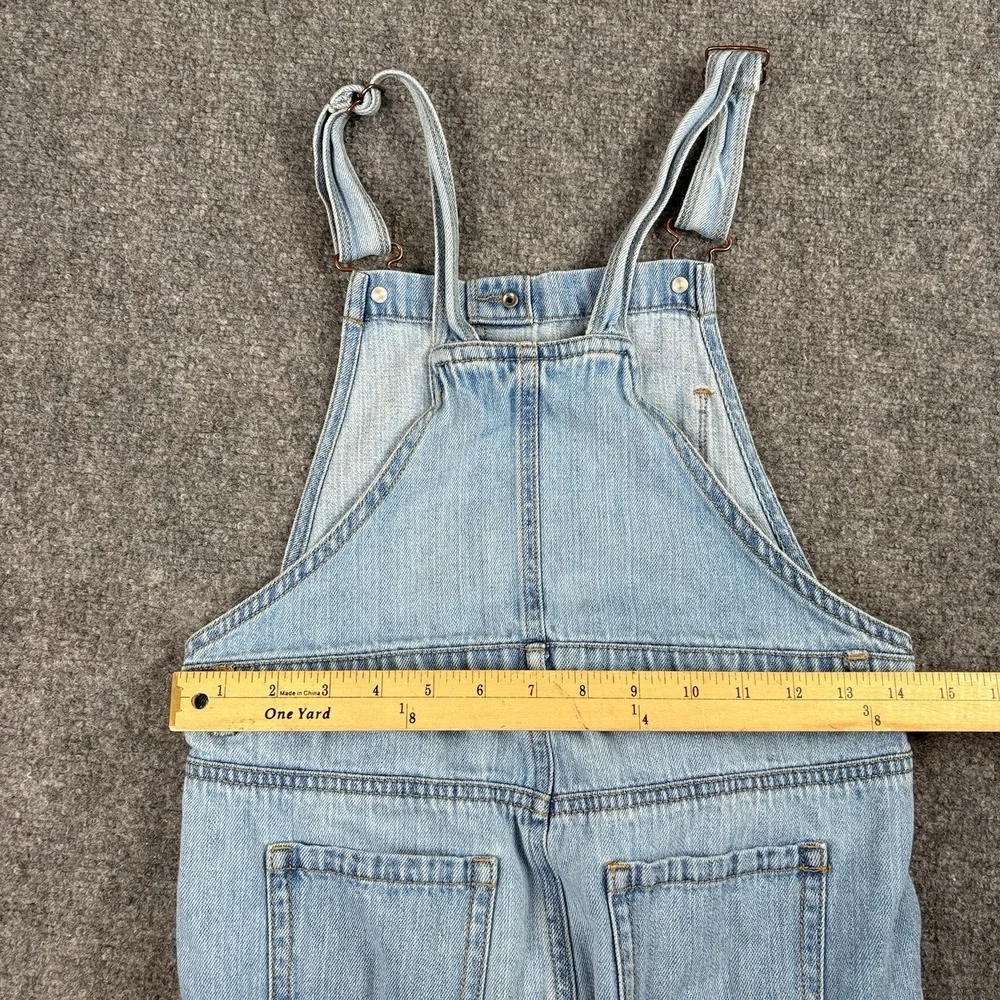 Y2K Oshkosh B'gosh Denim Overalls Girls 14 Button Front‎ Distressed Country Farm